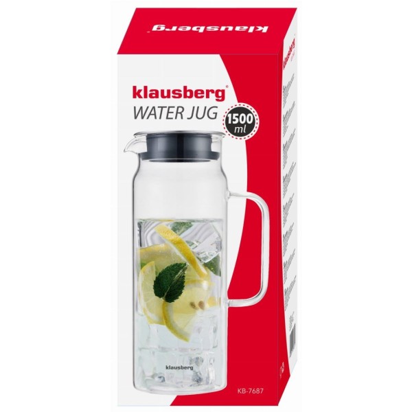 СКЛЯНИЙ ГЛЕЧИК 1,5 Л KLAUSBERG KB-7687