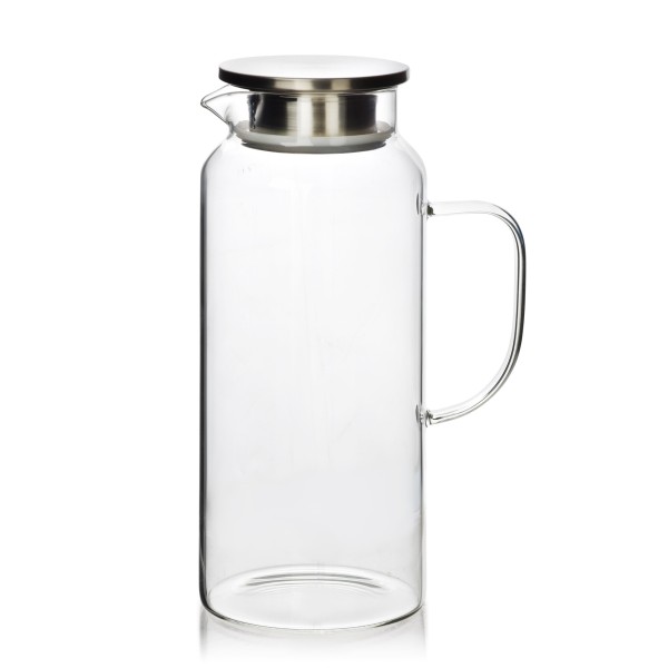 СУЧАСНА КУХНЯ Глечик з боросилікатного скла з кришкою 1,9 л 8x10,5x25,5 см