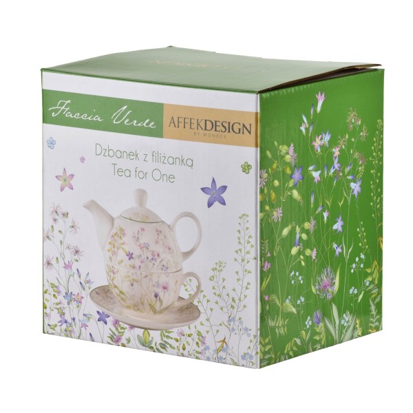 Dzbanek z filiżanką Mondex FACCIA VERDE (280 ml/410 ml)