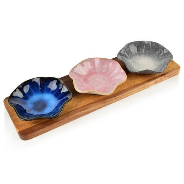 Deska z trzema miskami Allesken MODERN KITCHEN (80 ml)