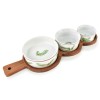 Deska z 3 miskami Allesken MODERN KITCHEN (35x12x1,2 cm)