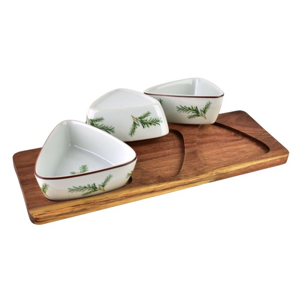 Deska z 3 miskami Allesken MODERN KITCHEN (28x9,5x1,5 cm)