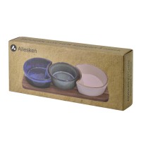 Deska z trzema miskami Allesken MODERN KITCHEN (2x150 ml, 120 ml)
