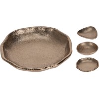 ЗОЛОТИСТА ЧАША 9X9X2 СМ 3 ВИДИ ДИЗАЙНУ