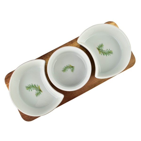 Deska z 3 miskami Allesken MODERN KITCHEN (2x150 ml + 1x120 ml)