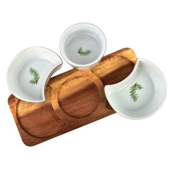 Deska z 3 miskami Allesken MODERN KITCHEN (2x150 ml + 1x120 ml)