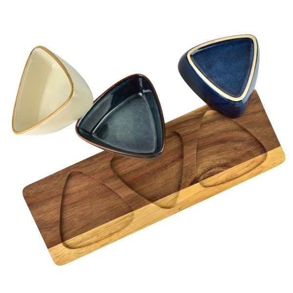 Deska z 3 miskami Allesken MODERN KITCHEN (3×9×3,5 cm)
