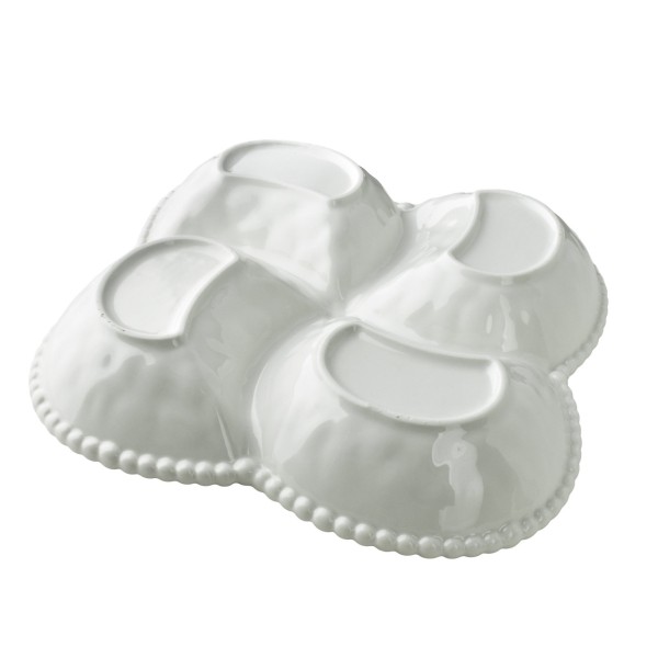 Miska 4‑dzielna Mondex BASIC (25×25×5 cm)