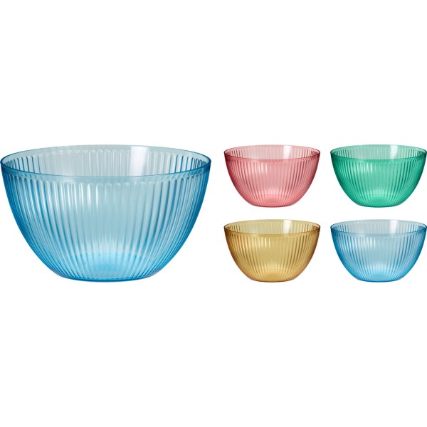 Duża misa z tworzywa AS 25x13 cm 4 kolory do wyboru