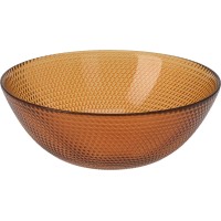 Miska szklana Mondex BURSZTYNOWA (średnica 15 cm)