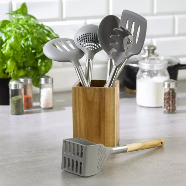 Набір кухонного начиння Kinghoff KH-1325 з 6 предметів з акації