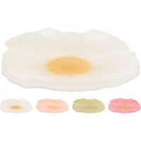 Скляна тарілка КВІТИ 28 см 4 види