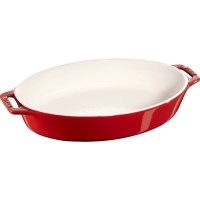 Овальне керамічне тарілка STAUB COOKING 2,3 л, червоного кольору