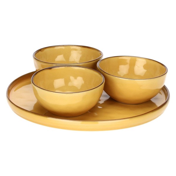 Zestaw do przystawek Rose&Tulipani CONCERTO OCRA (4 elementy)