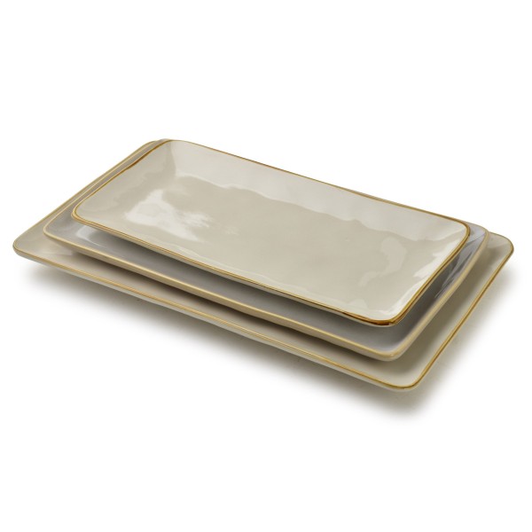 Прямокутна тарілка BASIC NATURE 36x19 см