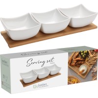 Zestaw do serwowania Mondex 4 szt (porcelanowy)