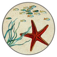 Кругле блюдце ROSE&TULIPANI SEA LIFE 20 см, морська зірка