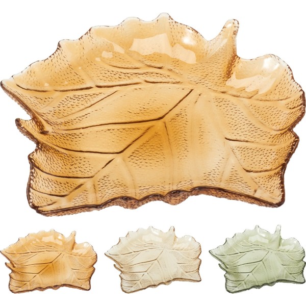 СКЛЯНА ТАРІЛКА 26 СМ 3 ШТ. ПРОЗОРА