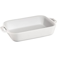 Prostokątny półmisek Staub COOKING (1,1 l, biały)