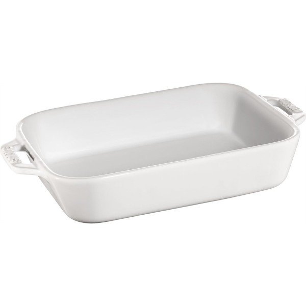 Prostokątny półmisek Staub COOKING (1,1 l, biały)