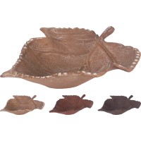 ДЕКОРАТИВНА ТАРІЛКА-ЛИСТОК 22X18 СМ 3 ВИДИ