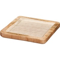 Taca kwadratowa do serwowania Mondex 20x20x2 cm (drewno mango)