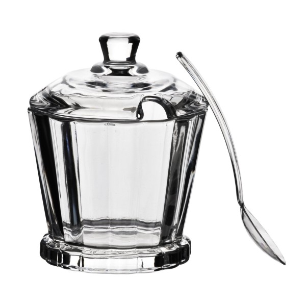 Цукорниця ELISE STRIPES з ложкою 190 мл 8,4x7x12 см