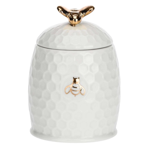 LA PORCELLANA BIANCA APEREGINA ORO Цукорниця з ложкою 6,5 см