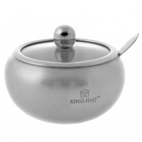 СТАЛЕВА ЦУКОРНИЦЯ З АТИНОВОЮ ЛОЖКОЮ KiNGHOFF KH-3732