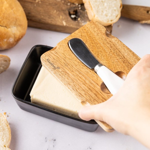 Maselnica porcelanowa Klausberg KB-7784 (akacja)