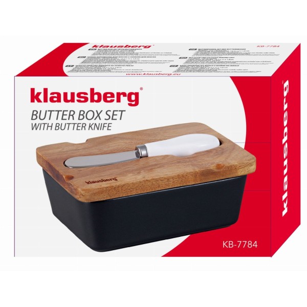 Maselnica porcelanowa Klausberg KB-7784 (akacja)