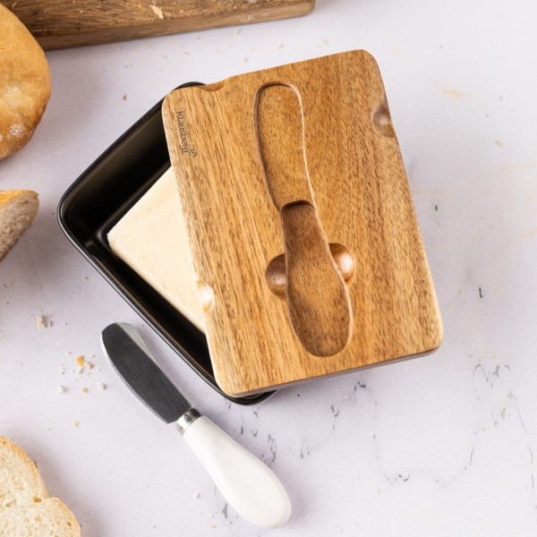 Maselnica porcelanowa Klausberg KB-7784 (akacja)