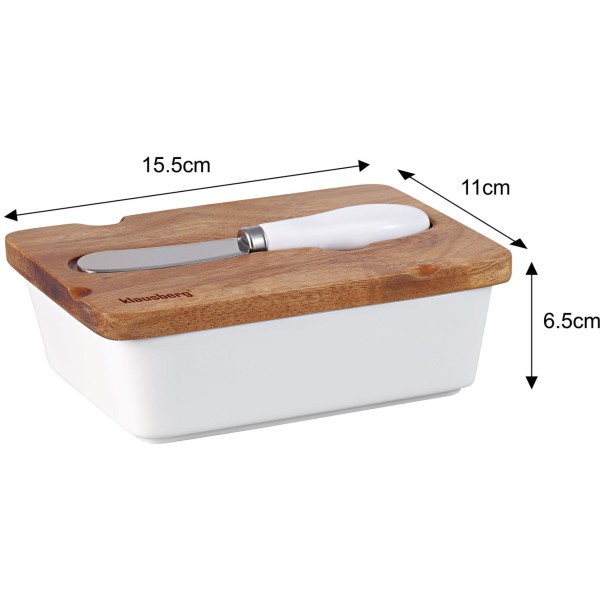 Maselnica porcelanowa Klausberg KB-7785 (z nożykiem)