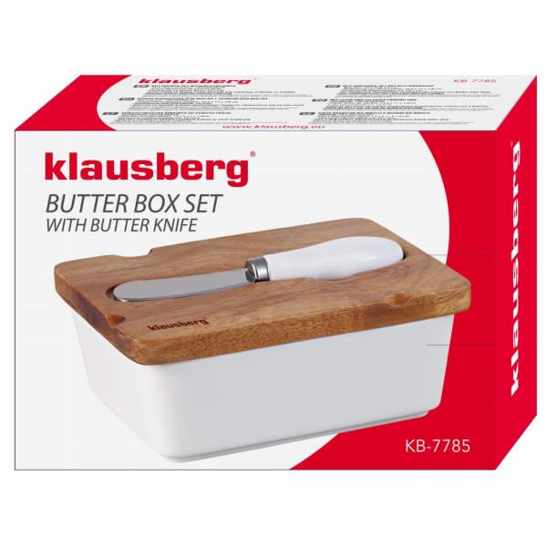 Maselnica porcelanowa Klausberg KB-7785 (z nożykiem)