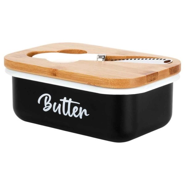 Maselnica do masła VILDE 139516 (metalowa, biała)