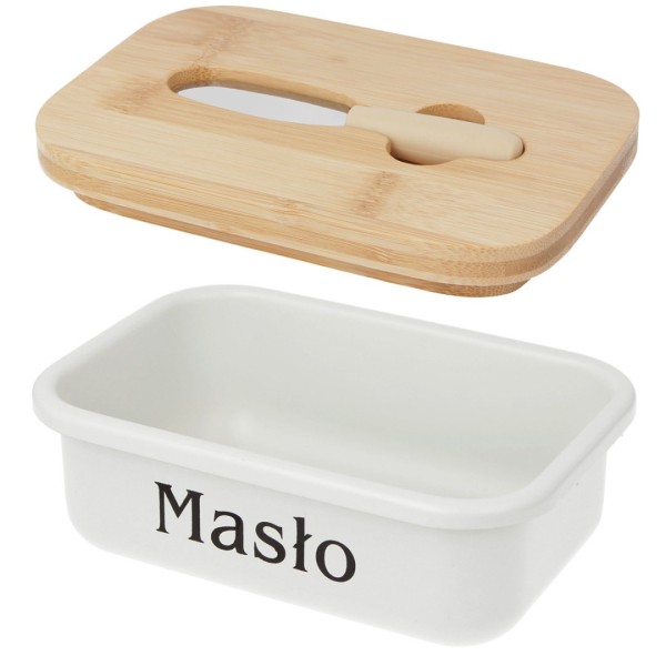 Maselnica ze szczypcami i nożykiem do smarowania Brunbeste 2776 (stalowa)