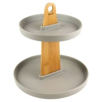 ДВОРІВ'ЯЗКОВА КЕРАМІЧНО-ДЕРЕВ'ЯНА ТАРІЛКА HUSLA 73975