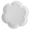 Декоративна тарілка DAZ 30x30x8 см квітка біла
