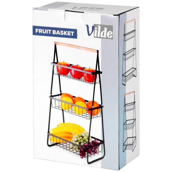 Koszyk piętrowy na owoce i pieczywo VILDE 229156 (3 poziomy)