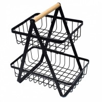 Koszyk piętrowy do serwowania owoców i przypraw Brunbeste 3063 (metalowy)