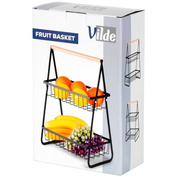 Koszyk piętrowy na owoce i pieczywo VILDE 229155 (2 poziomy)