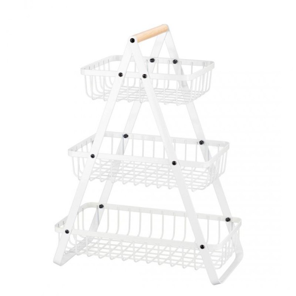 Koszyk piętrowy na owoce i przyprawy ELITEHOFF E-8178 (metalowy)