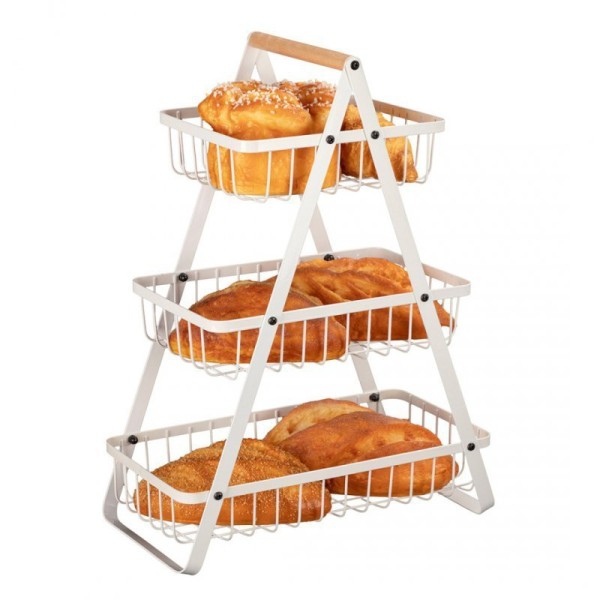 Koszyk piętrowy na owoce i przyprawy ELITEHOFF E-8178 (metalowy)