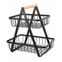 Koszyk piętrowy na owoce i przyprawy ELITEHOFF E-8084 (metalowy)