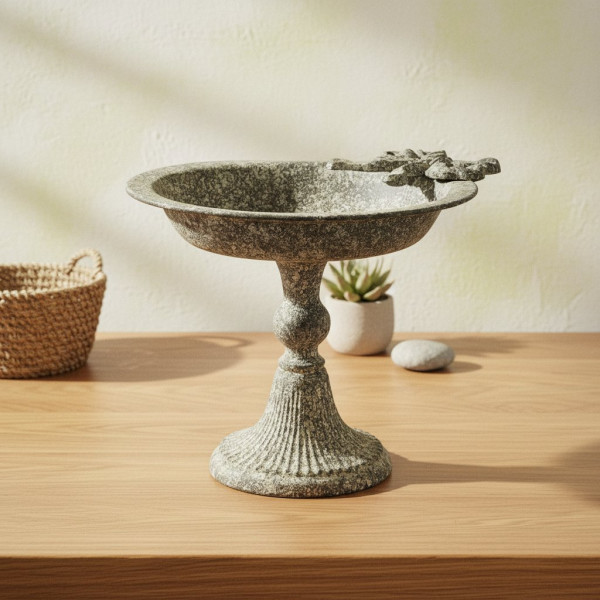 MILAGA Patera dekoracyjna 28x24,5x21 cmmetalowa kokarda