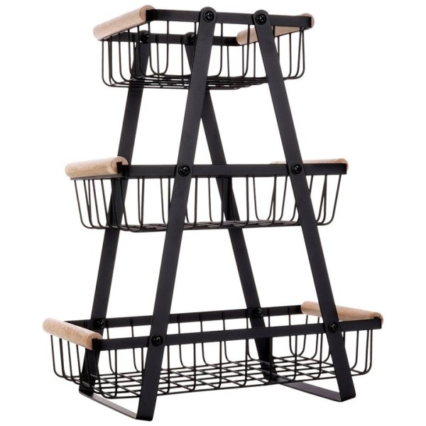 Koszyk piętrowy na owoce i przyprawy VILDE 229097 (loft)