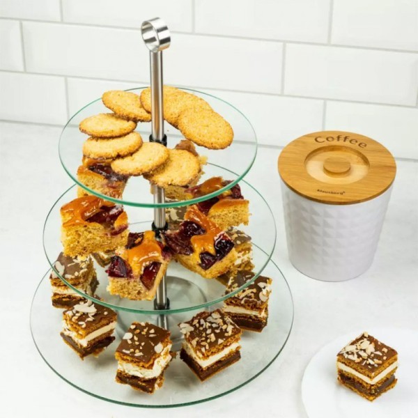 Patera szklana Kinghoff KH-4016 (3 poziomy)