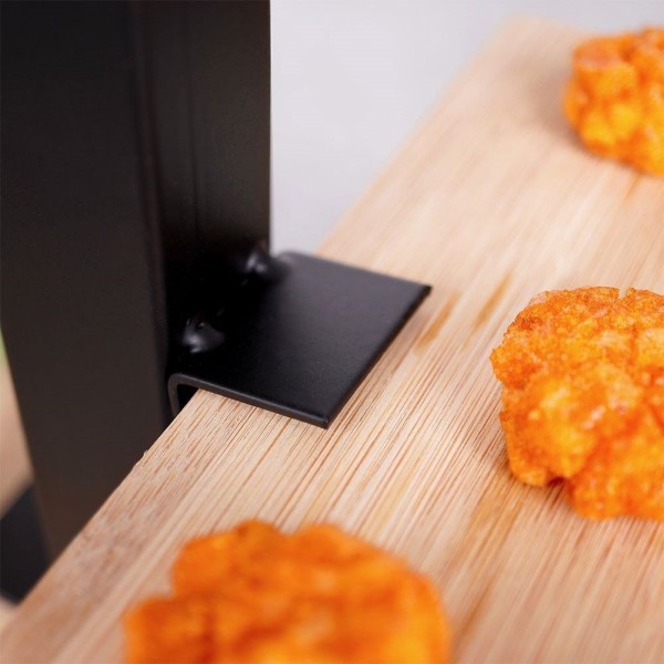 Бамбукова підставка для торта для фруктів та кексів, 3-ярусна, з мискою, 32x32x26,5 см, EXCELLENT HOUSEWARE 139213