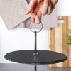 Підставка для торта для фруктів та кексів, кам'яна, 2-ярусна, 23 см, EXCELLENT HOUSEWARE 139313