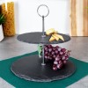 Підставка для торта для фруктів та кексів, кам'яна, 2-ярусна, 23 см, EXCELLENT HOUSEWARE 139313